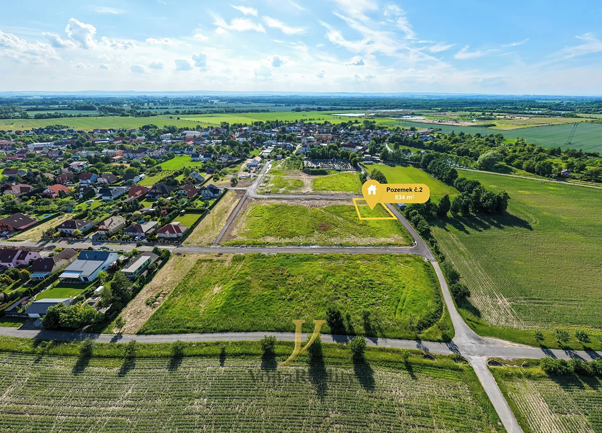 Prodej stavebního pozemku 834 m²